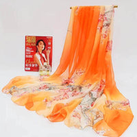 Polyester Women's Summer Silk Scarf Oversized Sunscreen Lightweight Beach Towel