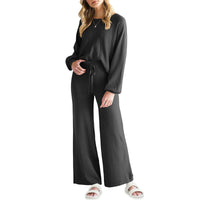 Casual Slimming Long-sleeved Trousers Thin Two-piece Suit