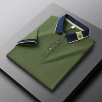 Men's Breathable Summer Lapel Short-sleeved T-shirt