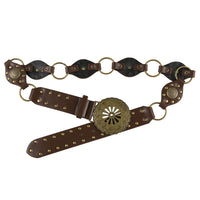 Metal Disc SUNFLOWER Hollow Corns Belt