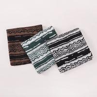 Creative Satin Polyester Printed Striped Scarf