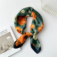 70 Small Square Towel Silk Scarf Women's Spring And Autumn Versatile Small Scarf Professional Scarf Fashion Decorative Scarf Hair Band Tied-up Hair Hair Tie