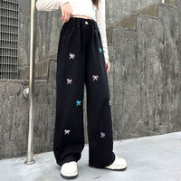 Western Style Wide-leg Pants Children's Autumn Straight Jeans