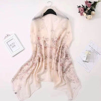 Fashionable Stylish Yourou Yarn Rose Scarf For Women