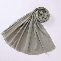 Bright Diamond Long-edged Malaysian Scarf Chiffon Scarf