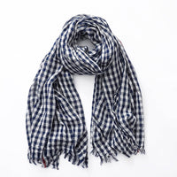 Plaid Scarf Men And Women Cotton Thin
