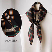 Diamond Neckerchief Crepe De Chine Scarf