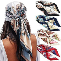 Square Printing Real Silk Scarf