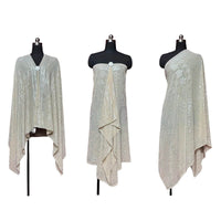 Gorgeous Tinfoil Gold Shawl Multifunctional Scarf