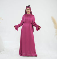 European And American Dubai Elegant Satin Dress