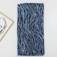 Bronzing Zebra Pattern Satin Printed Sunscreen Warm Shawl