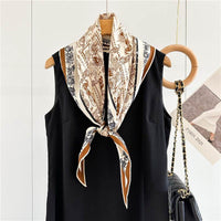 Twill Silk Scarf Women's Light Luxury