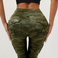 Digital Camouflage Button Multi-pocket Sexy Comfortable Sports