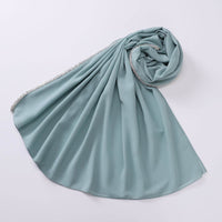 Bright Diamond Long-edged Malaysian Scarf Chiffon Scarf
