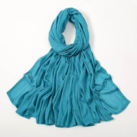 Solid Color Malay Indonesian Rayon Scarf Wide Brim Thin Modal Breathable