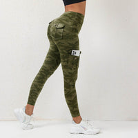 Digital Camouflage Button Multi-pocket Sexy Comfortable Sports