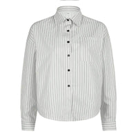 Niche Design Vertical Striped Loose Temperament Shirt