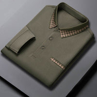 Solid Color Casual Dad Long-t-shirt