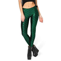 Hip Lifting Women's Cropped Scale Tight Leggings Outer Wear