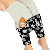 Autumn And Winter Fleece-lined Outer Wear High Waist Warm Pants For Women