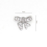 Bow Zircon Nail Ornament Zircon