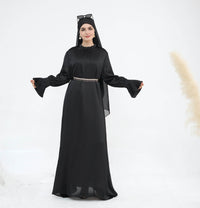 European And American Dubai Elegant Satin Dress