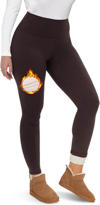 Autumn And Winter Fleece-lined Outer Wear High Waist Warm Pants For Women