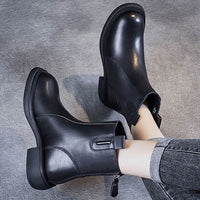 Soft Bottom British Style Vintage Martin Boots Women