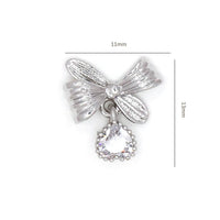 Bow Zircon Nail Ornament Zircon