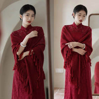 Retro New Tassel Versatile Simple Scarf