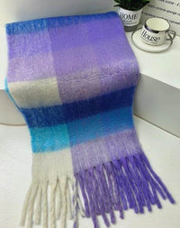 Dopamine Street Product Plaid Scarf Color Thickened