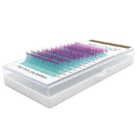 Single Colored Eyelashes Two-tone Gradient 007 Purple