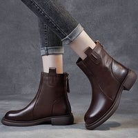 Soft Bottom British Style Vintage Martin Boots Women
