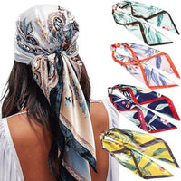 Square Printing Real Silk Scarf