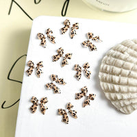 Maillard Leopard Bow Nail Accessories