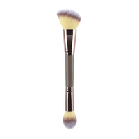 3 PCs Double-ended Makeup Brush Suit Soft Foundation Shading Brush Beauty Tools