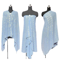 Gorgeous Tinfoil Gold Shawl Multifunctional Scarf