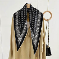 Twill Silk Scarf Women's Light Luxury