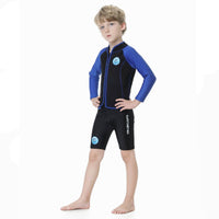Children's Diving Suit Outdoor Long Sleeve Two-piece Swimsuit