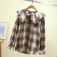 Long Sleeve Inner Wear Korean Loose Cotton Doll Collar Jacket
