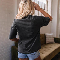 Washed Old New Leopard Print Short-sleeved T-shirt For Women