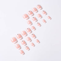 Short Square Armor Piece Wear Nail Sticker
