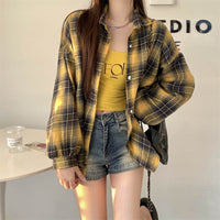 Idle Style All-match Lantern Long Sleeve Shirt Coat