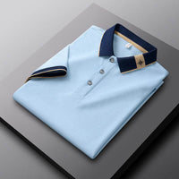 Men's Breathable Summer Lapel Short-sleeved T-shirt