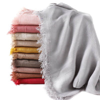 Women's Fashionable Thin Modal Monochrome Rayon Breathable Shawl Scarf