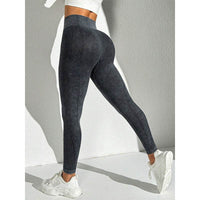 Nude Feel High Waist Hip Lifting And Belly Contracting Fitness Seamless Sports Pants