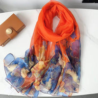 Fashionable Stylish Yourou Yarn Rose Scarf For Women