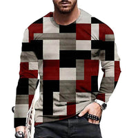 Men's T-shirt 3D Digital Printed Round Neck Fashion