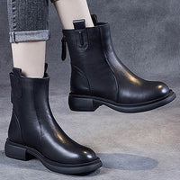 Soft Bottom British Style Vintage Martin Boots Women