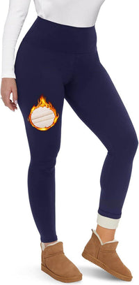 Autumn And Winter Fleece-lined Outer Wear High Waist Warm Pants For Women
